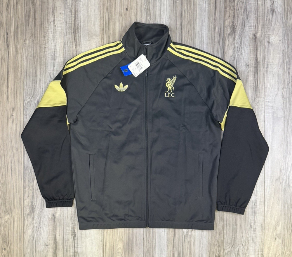 adidas Originals Liverpool FC LFSTLR Track Top Jacket Carbon KC7802 Mens L NEW